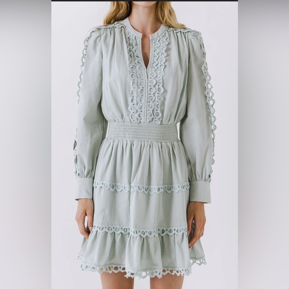 Endless Rose LACE TRIM MINI DRESS, size XS - Picture 2 of 10